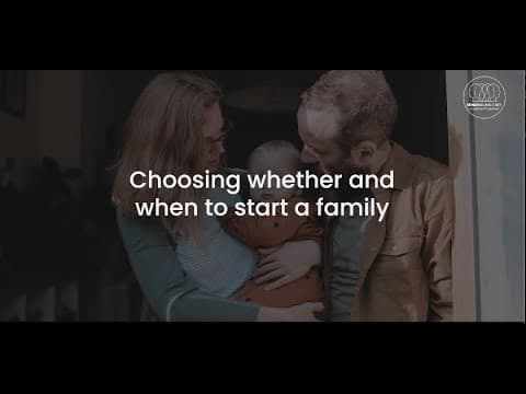 Choosing whether and when to start a family.