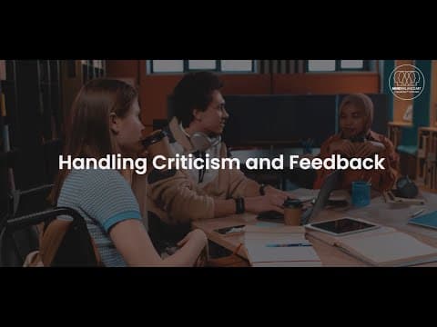 Handling Criticism and Feedback