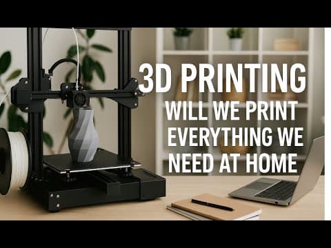 3D Printing - We Will Print Everything at Home