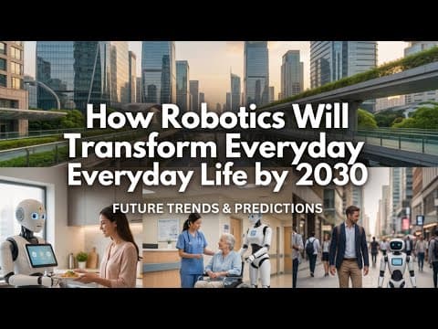 How Robotics Will Transform Everyday Life by 2030