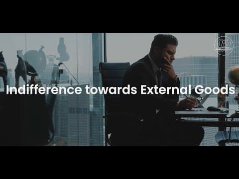 Indifference towards External Goods