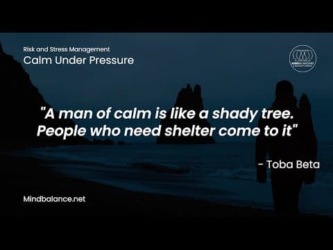 Calm under pressure