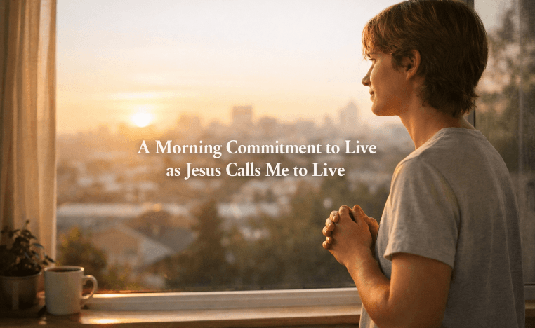 A Morning Commitment to Live as Jesus Calls Me to Live