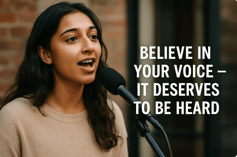 Believe in Your Voice - It Deserves to Be Heard