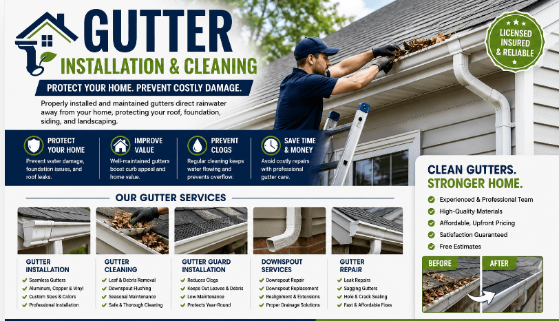 Best Gutter Installation & Cleaning Services: How to Choose the Right Gutter Company
