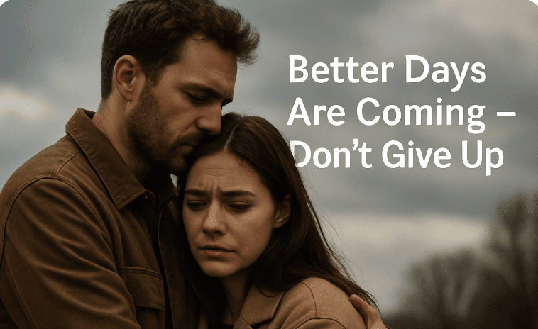 Better Days Are Coming - Don’t Give Up