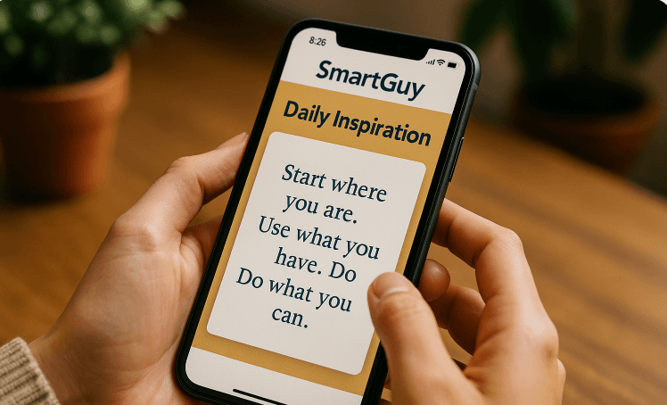 Daily Inspiration Feature Makes SmartGuy® a Habit-Builder