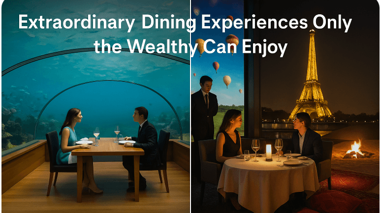 Extraordinary Dining Experiences Only the Wealthy Can Enjoy