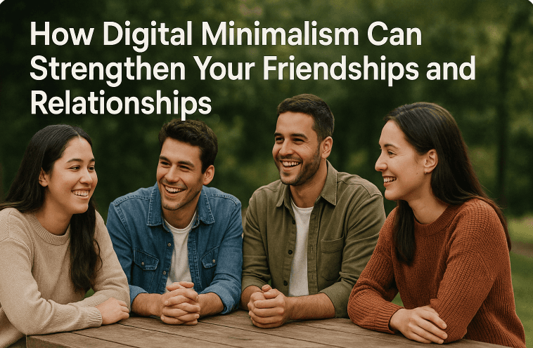 How Digital Minimalism Can Strengthen Your Friendships and Relationships