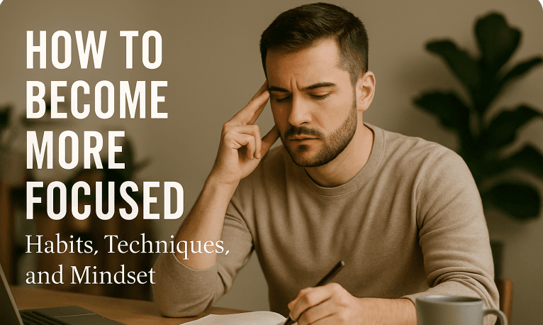 How to Become More Focused: Habits, Techniques, and Mindset