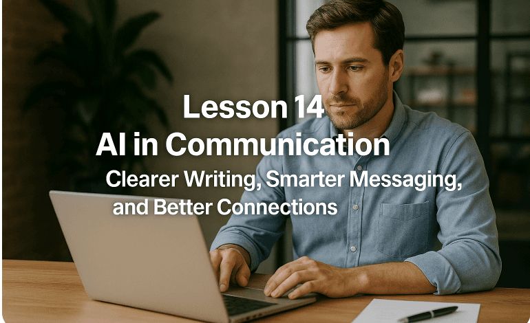 Lesson 14: AI in Communication - Clearer Writing, Smarter Messaging, and Better Connections