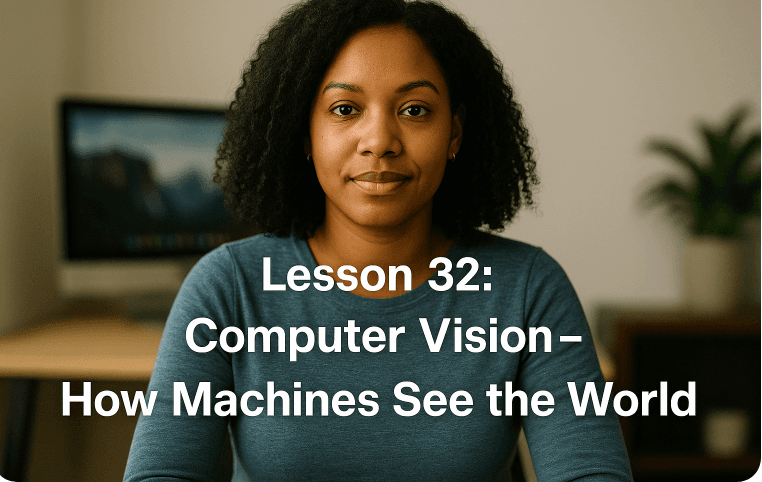 Lesson 32: Computer Vision - How Machines See the World