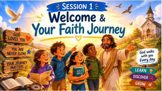 OCIA Kids Version Session 1: Welcome & Journeys – What is OCIA? Why Does Faith Matter?