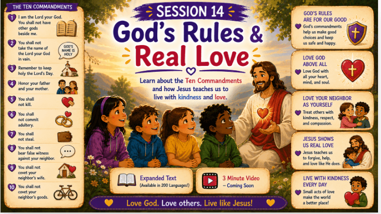 OCIA Kids Version Session 14: Catholic Morality I – Ten Commandments and Beatitudes