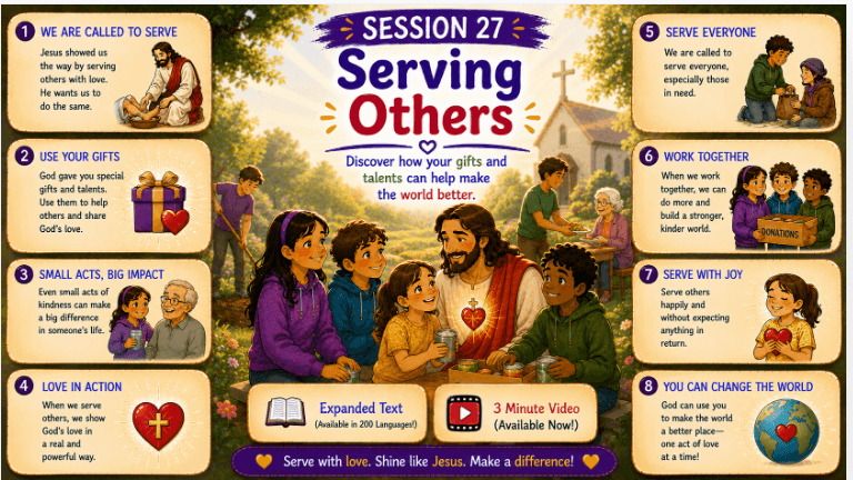 OCIA Kids Version Session 27: Life of Service – Finding Your Gifts and Joining Ministries