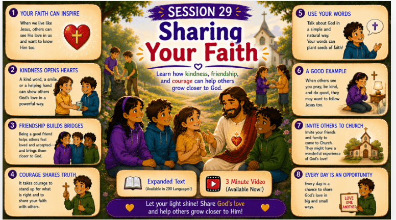 OCIA Kids Version Session 29: Evangelization & Community – Inviting Others, Sharing Faith