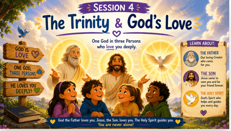 OCIA Kids Version Session 4: The Trinity & God’s Love