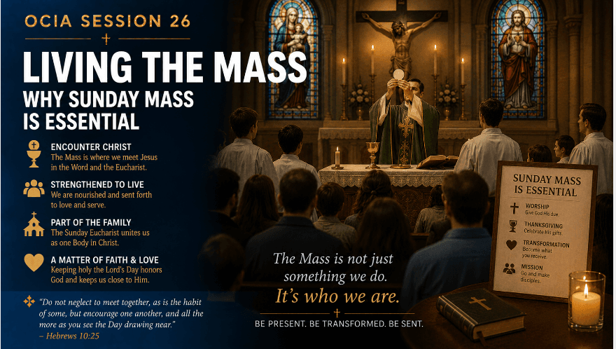 OCIA Session 26: Living the Mass – Why Sunday Mass is Essential