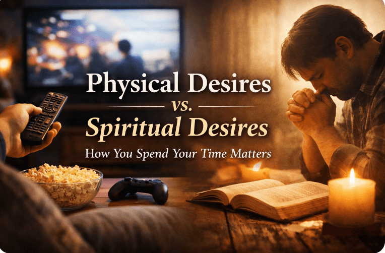 Physical Desires vs. Spiritual Desires – How You Spend Your Time Matters