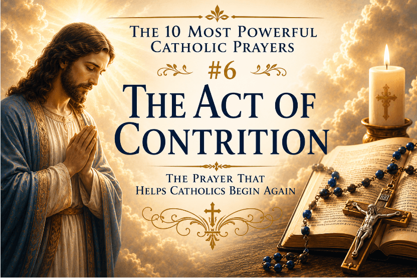 The Act of Contrition: The Prayer That Helps Catholics Begin Again