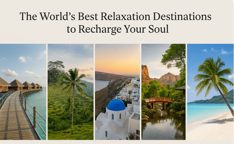The World’s Best Relaxation Destinations to Recharge Your Soul