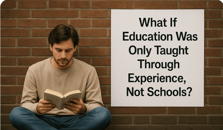 What If Education Was Only Taught Through Experience, Not Schools?