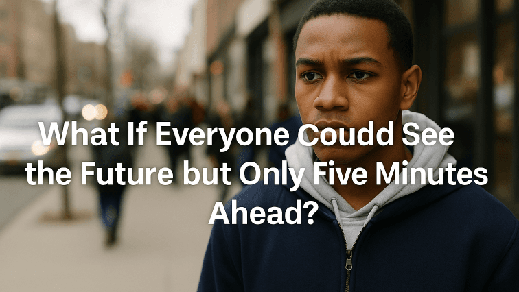 What If Everyone Could See the Future but Only Five Minutes Ahead?