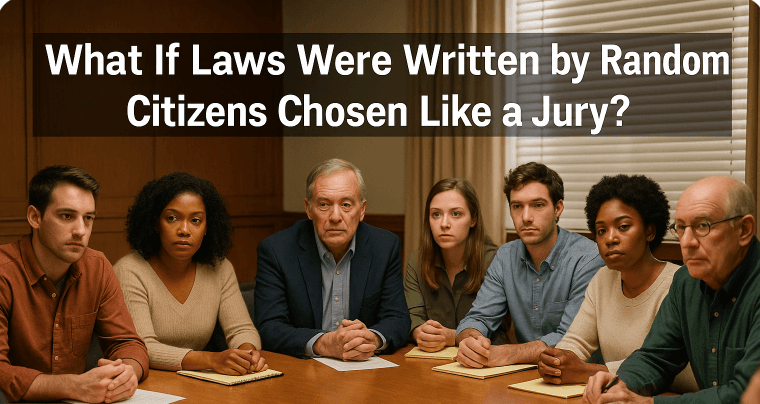 What If Laws Were Written by Random Citizens Chosen Like a Jury?