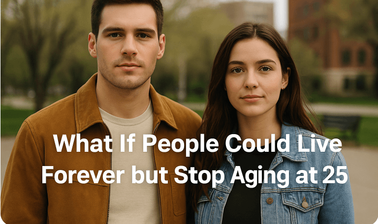 What If People Could Live Forever but Stop Aging at 25?